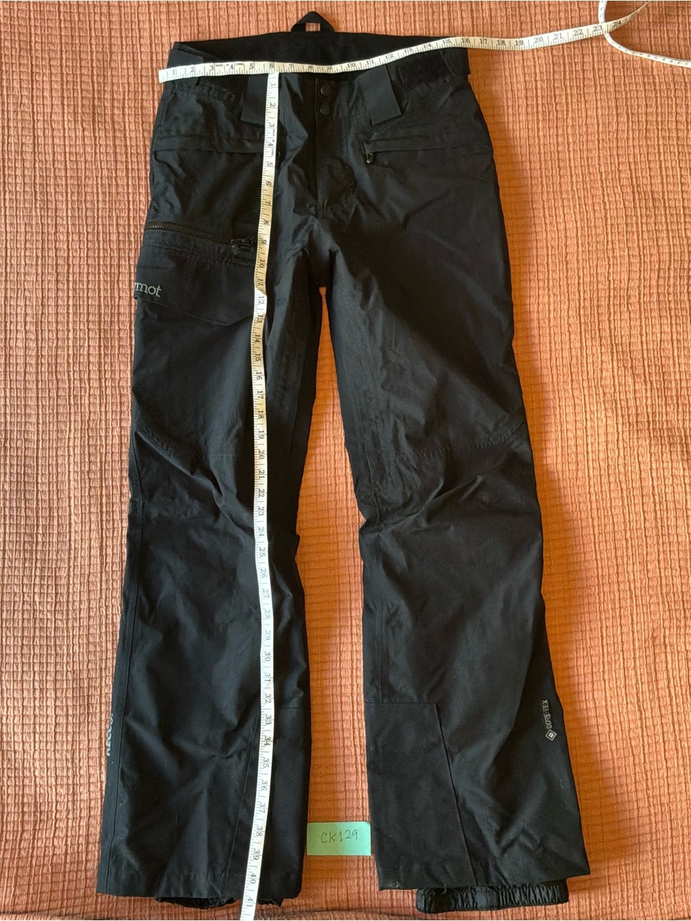 Marmot Men’s Black Gortex Insulated Snow Pants